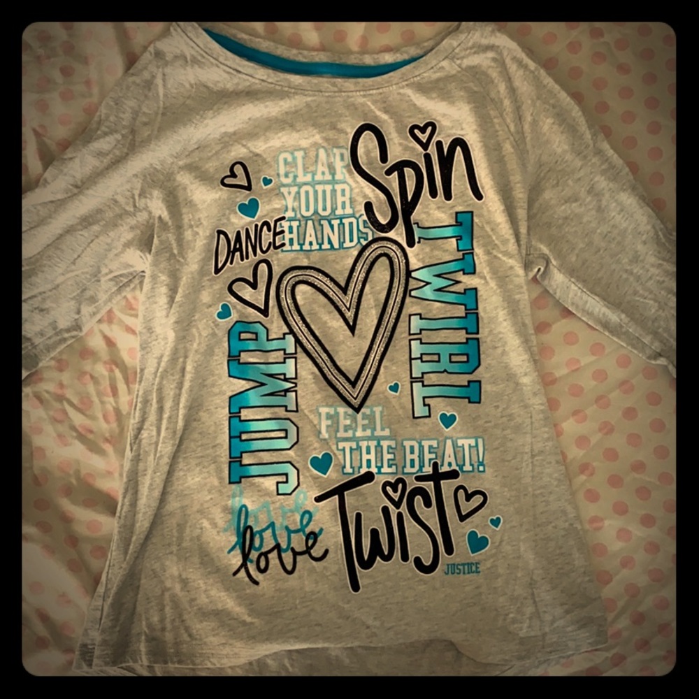 Justice Dance Crop-Sleeve Shirt